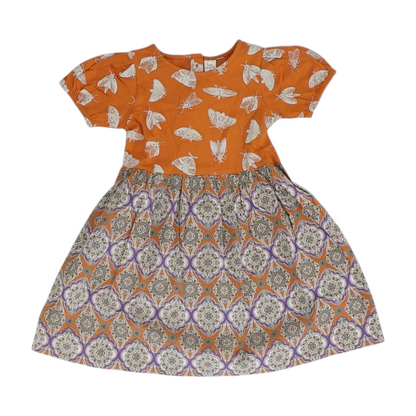 Orange Graphic Dress