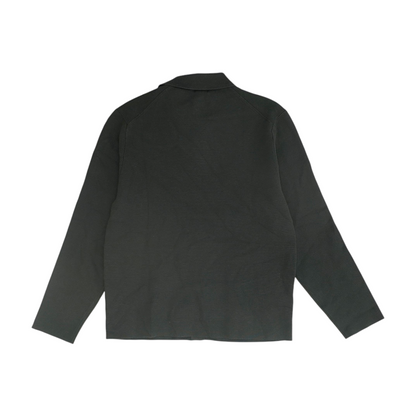 Green Solid Cardigan Sweater