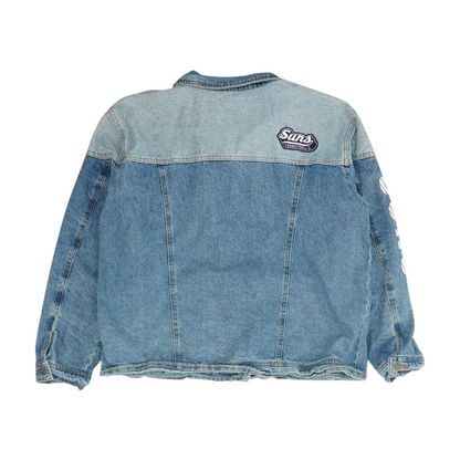 Blue Solid Denim Jacket
