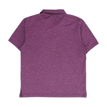 Maroon Solid Short Sleeve Polo