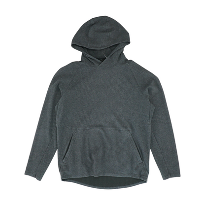 Gray Solid Hoodie Pullover