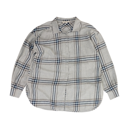 Gray Plaid Button Down