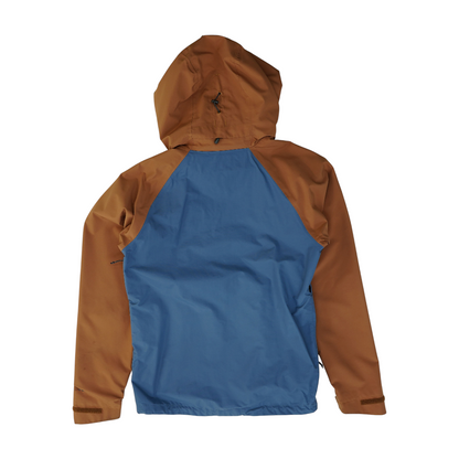 Khaki Color Block Rain Jacket