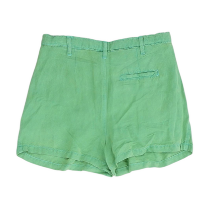 Green Solid Chino Shorts
