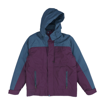 Maroon Color Block Jacket