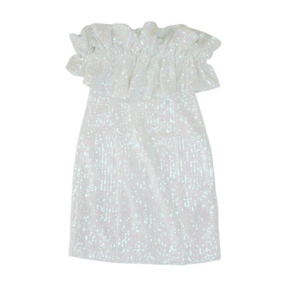 White Misc Mini Dress
