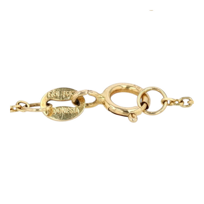 14K Tri-Tone Gold Chain Bracelet