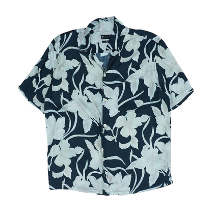 Black Floral Long Sleeve Button Down