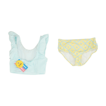 Blue Striped Swim Set