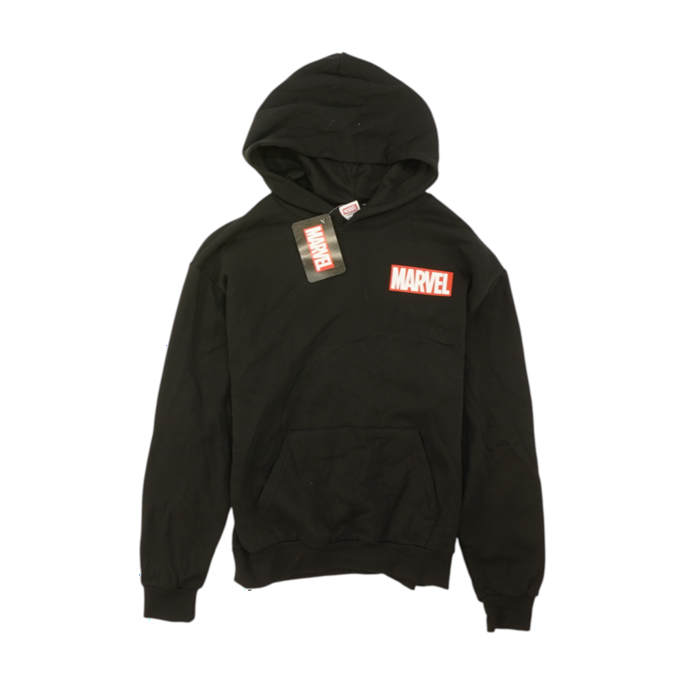 Black Solid Hoodie Pullover