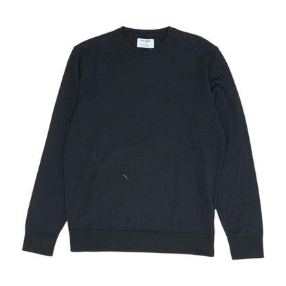 Black Crewneck Knit Top