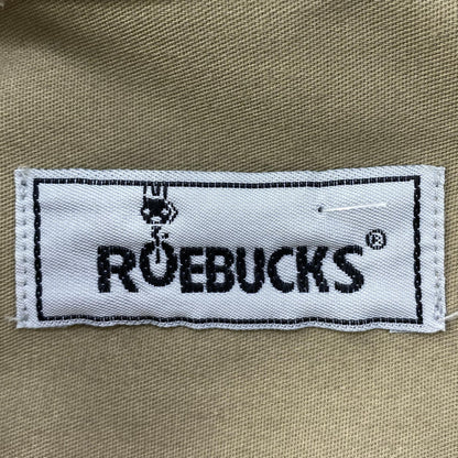 Vintage Tan Solid Long Sleeve Button Down