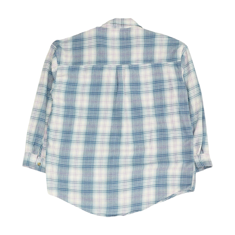 Blue Plaid Flannel Button Down