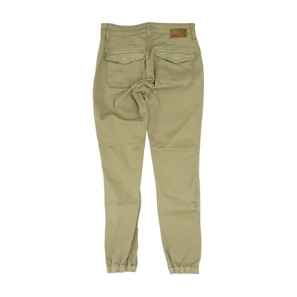 Olive Solid Capri Pants