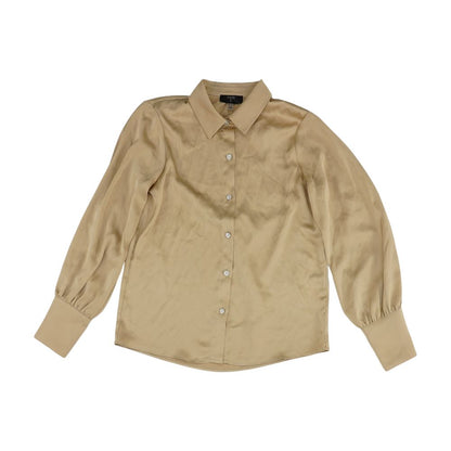 Tan Solid Button Down