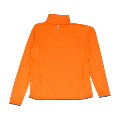 Neon Orange Solid 1/4 Zip Pullover