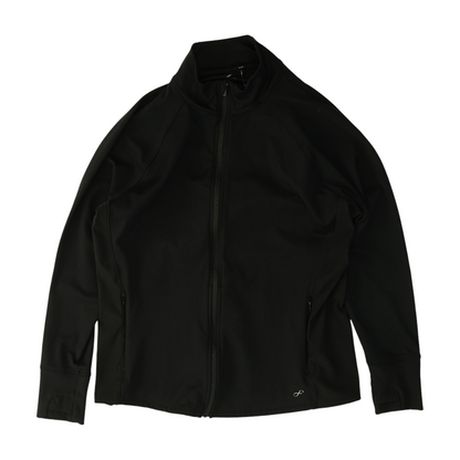 Black Solid Active Jacket