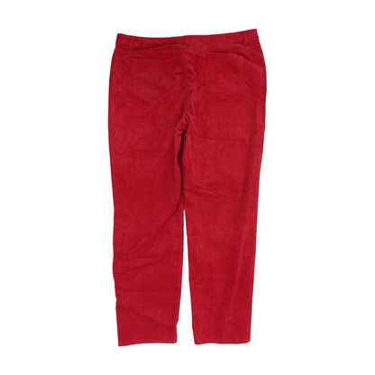 Red Plus Straight Pants