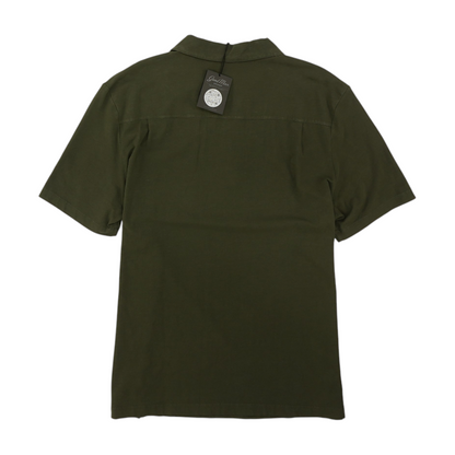 Green Solid Short Sleeve Polo