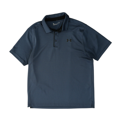 Navy Solid Short Sleeve Polo