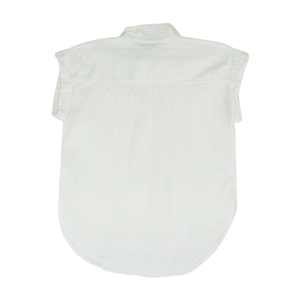 White Petite Button Down