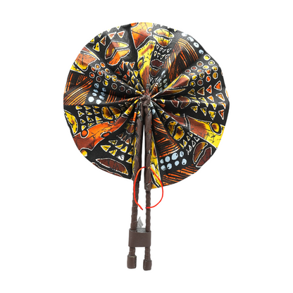 Handmade African Print Hand Fan