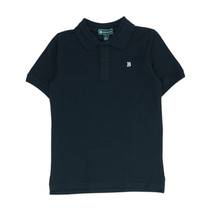 Black Short Sleeve Polo