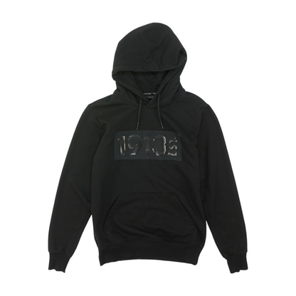 Black Solid Hoodie Pullover