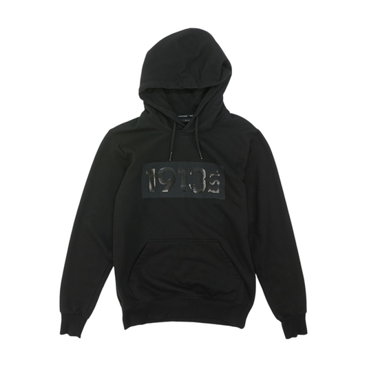 Black Solid Hoodie Pullover