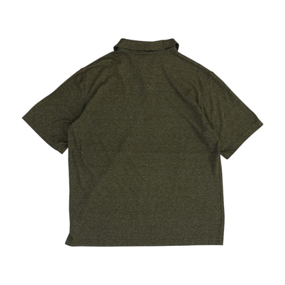 Green Solid Short Sleeve Polo