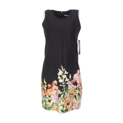 Black Floral Mini Dress