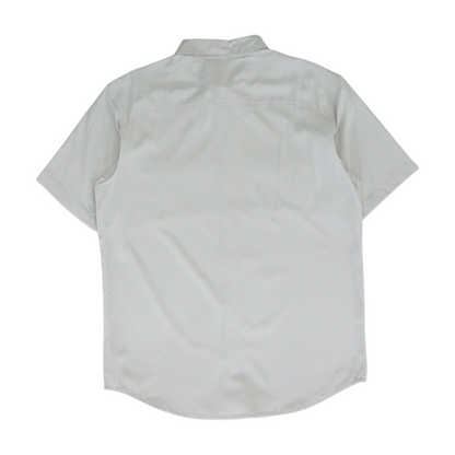 Gray Solid Outdoor Button Down