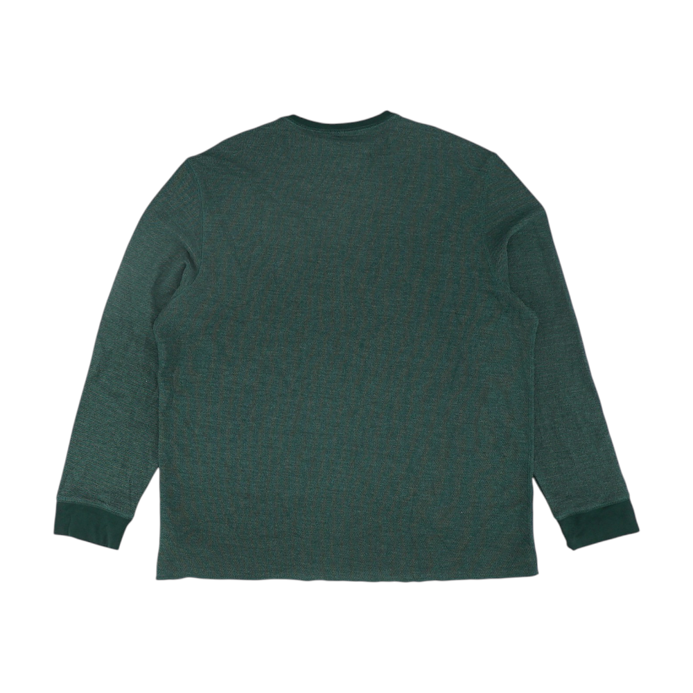 Green Solid Henley T-Shirt