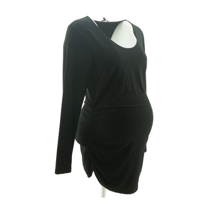 Black Maternity Mini Dress