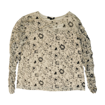 Beige Floral Blouse