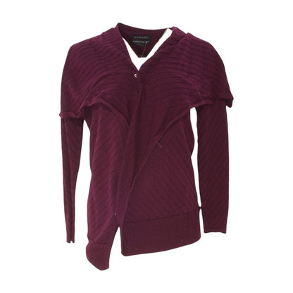 Purple Cardigan Sweater
