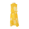 Yellow Floral Midi Dress