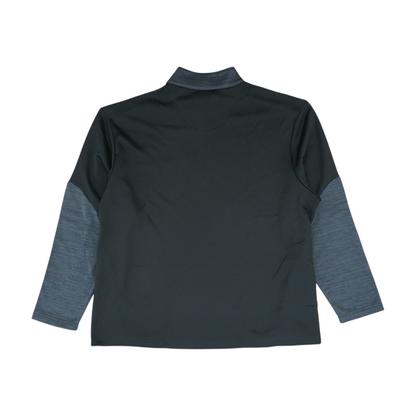 Black Color Block 1/4 Zip Pullover