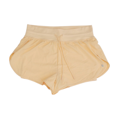 Peach Solid Active Shorts