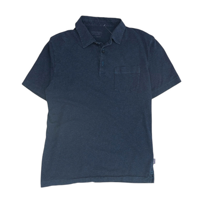 Navy Solid Short Sleeve Polo