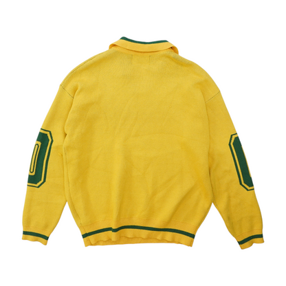 Yellow Solid Pullover Sweater