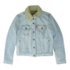 Blue Solid Denim Jacket