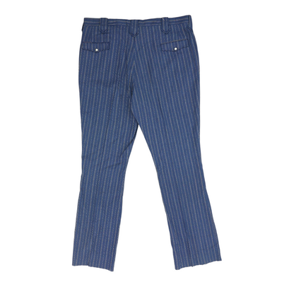 Blue Striped Regular Pants