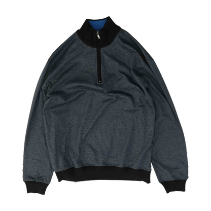 Navy Solid 1/4 Zip Pullover