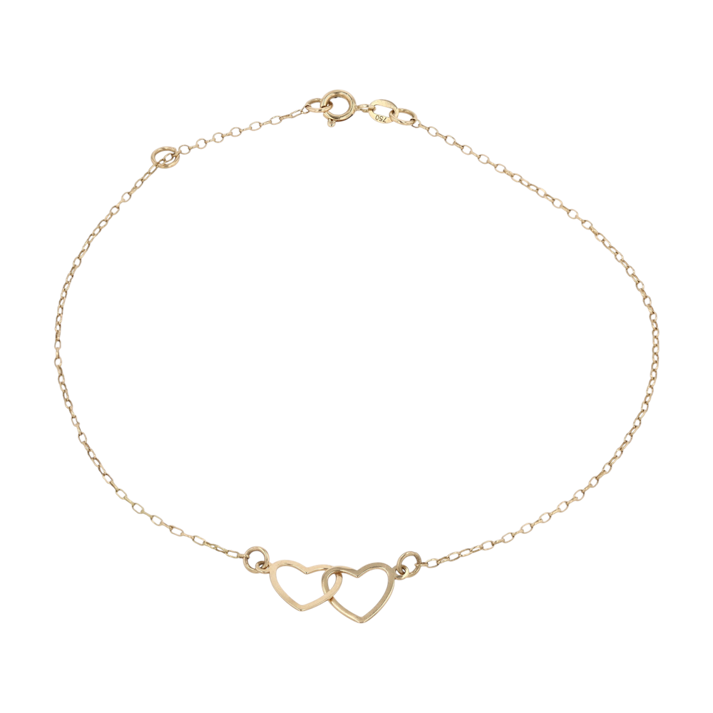 18K Yellow Gold Chain Bracelet