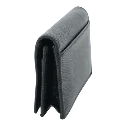 Black Saffiano Leather Card Holder