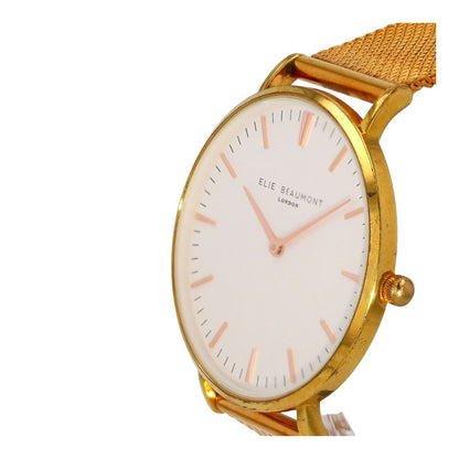 Women's Gold Tone Oxford Large Stainless Steel Watch