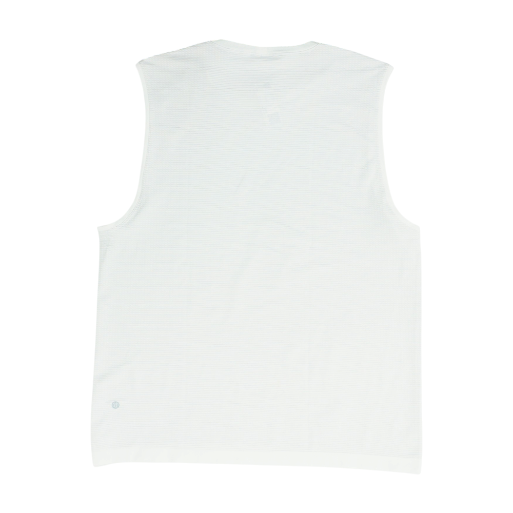 White Solid Active Tank