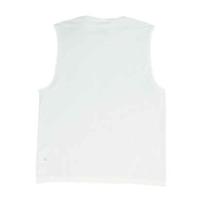 White Solid Active Tank