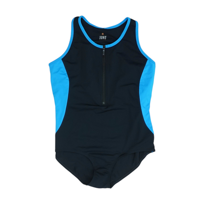 Black Color Block One-Piece
